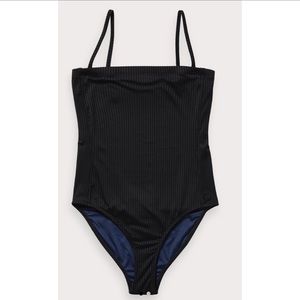 NWT Scotch & Soda Black Ribbed One Piece, medium